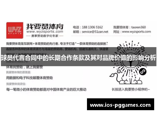 球员代言合同中的长期合作条款及其对品牌价值的影响分析